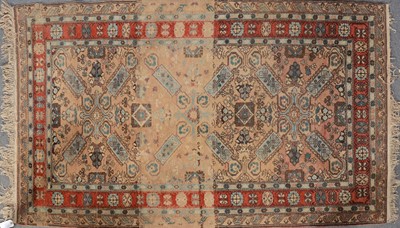 Lot 554 - Persian pattern rug, floral field