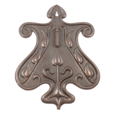 Lot 5A - Art Nouveau cast iron wall applique