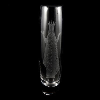Lot 52 - Vicke Lindstrand for Kosta, a post war crystal glass vase