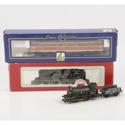 Lot 92 - Three OO gauge model railway locomotives  including Dapol D2 0-6-2 BR tank engine