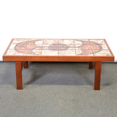 Lot 75 - Tile-top coffee table, by Trioh / OX Art