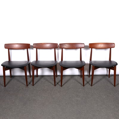 Lot 60 - 1960s afromosia dining table and four chairs, by Dalescraft