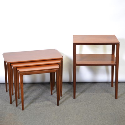Lot 62 - Nest of tables, designed by Richard Hornby for Fyne Lady, and similar lamp table