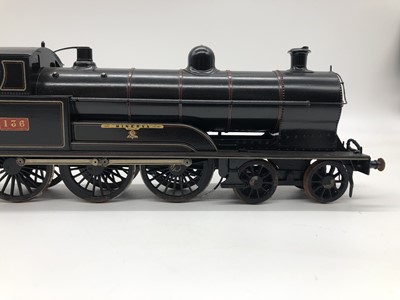 Lot 44 - James Stanley Beeson Fine Scale O gauge locomotive and tender, LNWR 4-6-0 136 'Minerva'