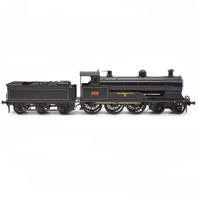 Lot 44 - James Stanley Beeson Fine Scale O gauge locomotive and tender, LNWR 4-6-0 136 'Minerva'