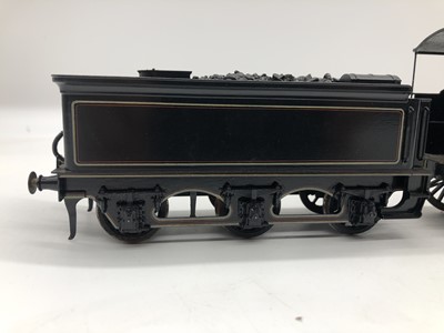 Lot 44 - James Stanley Beeson Fine Scale O gauge locomotive and tender, LNWR 4-6-0 136 'Minerva'