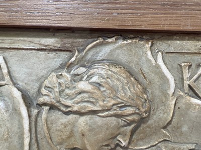Lot 143 - The Abraham Lomax 'St George & the Dragon' Pilkington's Royal Lancastrian panel