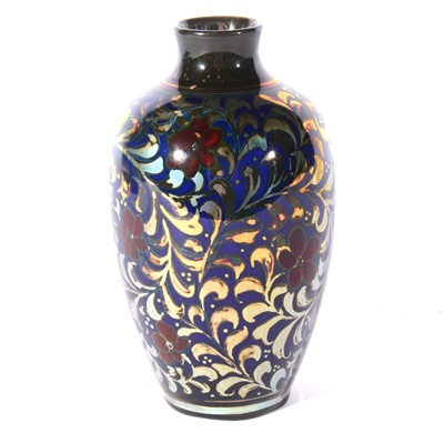Lot 156 - William S Mycock for Pilkington's Royal Lancastrian, a lustre vase, 1915