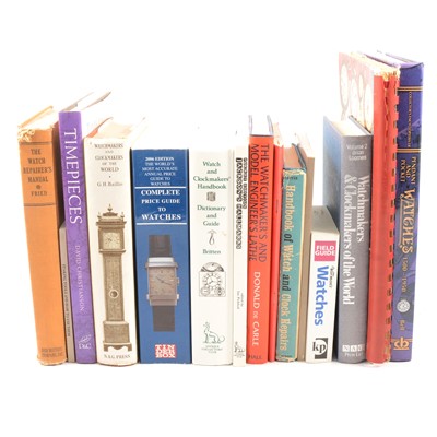 Lot 177 - F J Britten, Watch and Clockmakers' Handbook, and other clock and watch repair books.