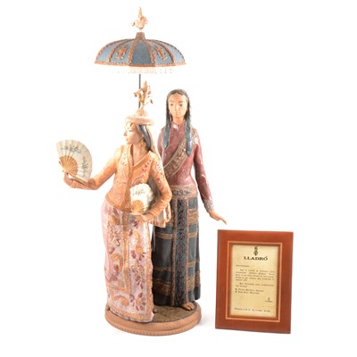 Lot 138 - Large Lladro porcelain group, Folklore Filipino