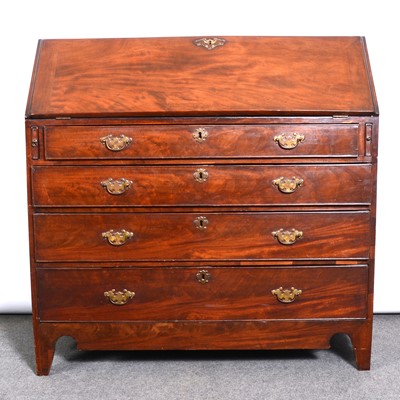 Lot 564A - George III mahogany bureau