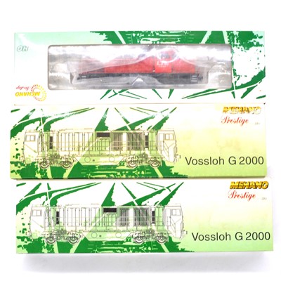 Lot 129 - Three Mehano Prestige HO locomotives including ref 55274 Vossloh G1206 etc