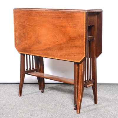 Lot 525 - Edwardian inlaid mahogany Sutherland table
