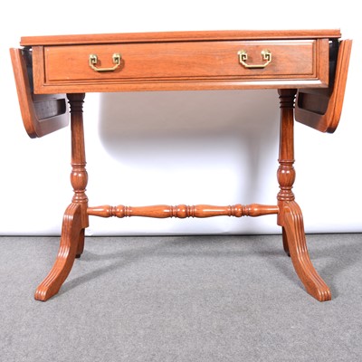 Lot 487 - Chinese hardwood sofa table, modern