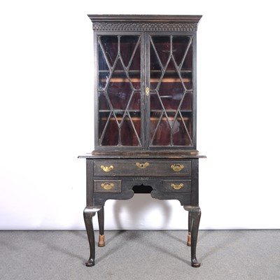 Lot 471 - George III oak lowboy