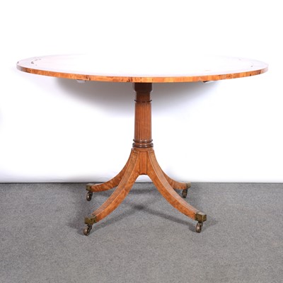 Lot 493 - Victorian satinwood centre table, by Wright & Mansfield, London