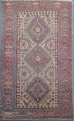 Lot 589 - Hamadan rug and another similar.
