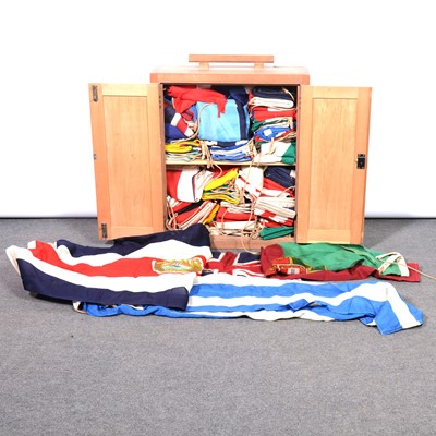 Lot 97 - A collection of sixty one Excelsior national flags, from Whiteley's