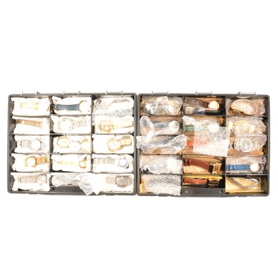 Lot 328 - Thirty-three gentleman's wrist watches, to include Tissot, Nivada, Roamer, Vulcain, Revue, Benrus.