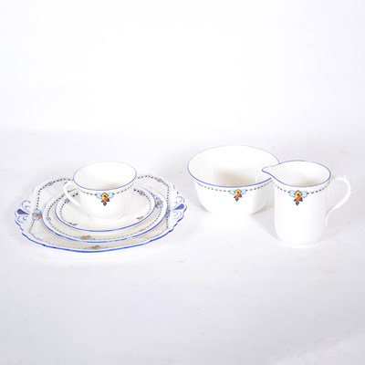 Lot 115 - Shelley Art Deco bone china part teaset.