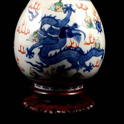 Lot 6 - Chinese porcelain bottle vase, probably 19th/20th Century