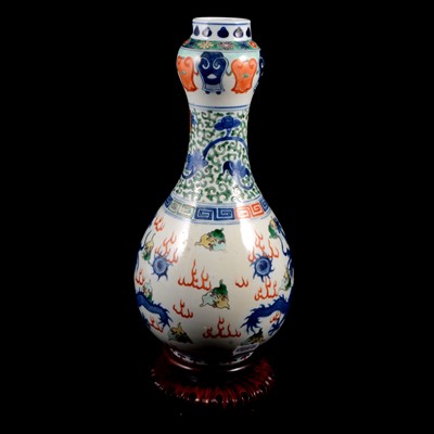 Lot 6 - Chinese porcelain bottle vase, probably 19th/20th Century