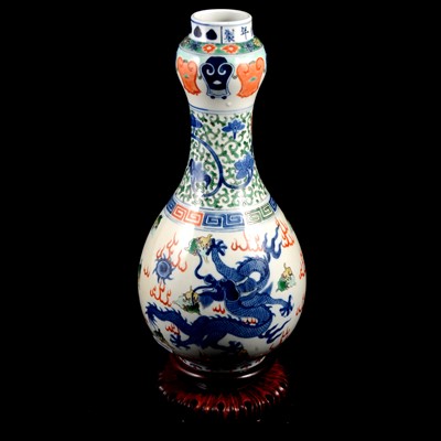 Lot 6 - Chinese porcelain bottle vase, probably 19th/20th Century