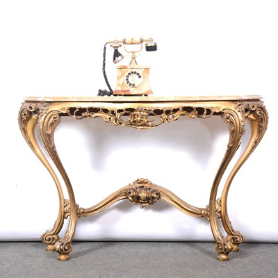 Lot 504 - Gilt console table