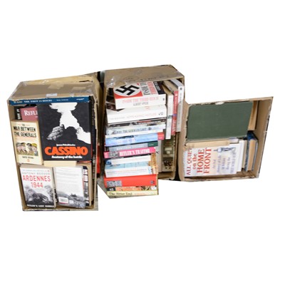 Lot 304 - Large library of non-fiction military-related books