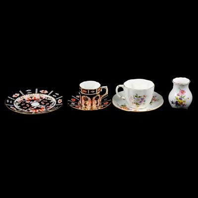 Lot 62 - Royal Crown Derby tea and coffee service, Derby Posies pattern