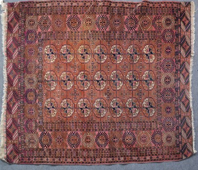 Lot 581 - Tekke rug, three rows of seven guls