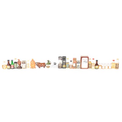 Lot 620 - Small collection of miniature whiskies and gins