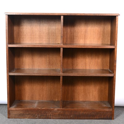 Lot 494 - Modern oak open bookcase