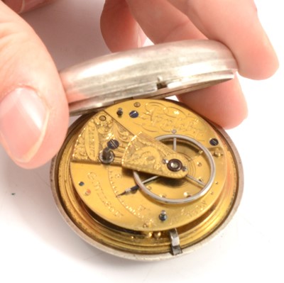 Lot 24 - Silver pair cased pocket watch, Chester 1845