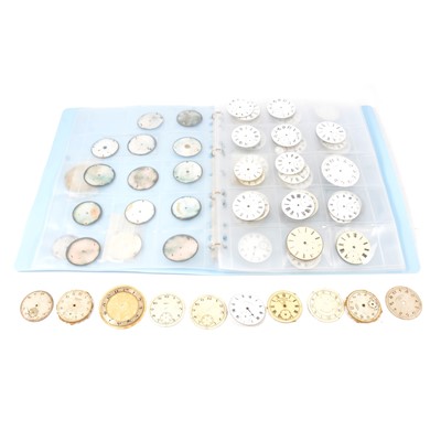 Lot 158 - Large collection of pocket watch and wrist watch dials