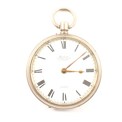 Lot 111 - Verge pocket watch movement, Rowland, London, recased.