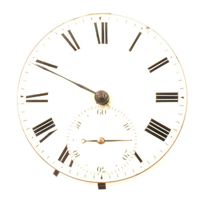 Lot 109 - English Massey 1 lever pocket watch movement