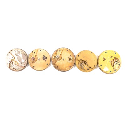 Lot 165 - Quantity of pocket watch movements, all as found.