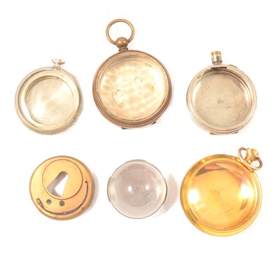 Lot 177 - Quantity of pocket watch case parts.