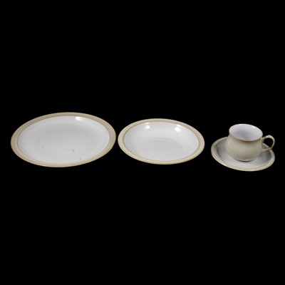 Lot 107 - Denby Linen pattern part dinner and tea service.
