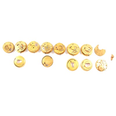 Lot 137 - Eight pocket watch movements