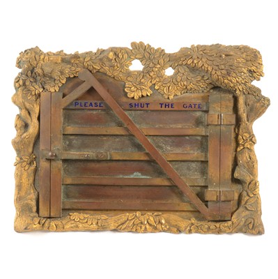 Lot 93 - Gilt metal novelty photograph frame, G. Betjemann & Sons.