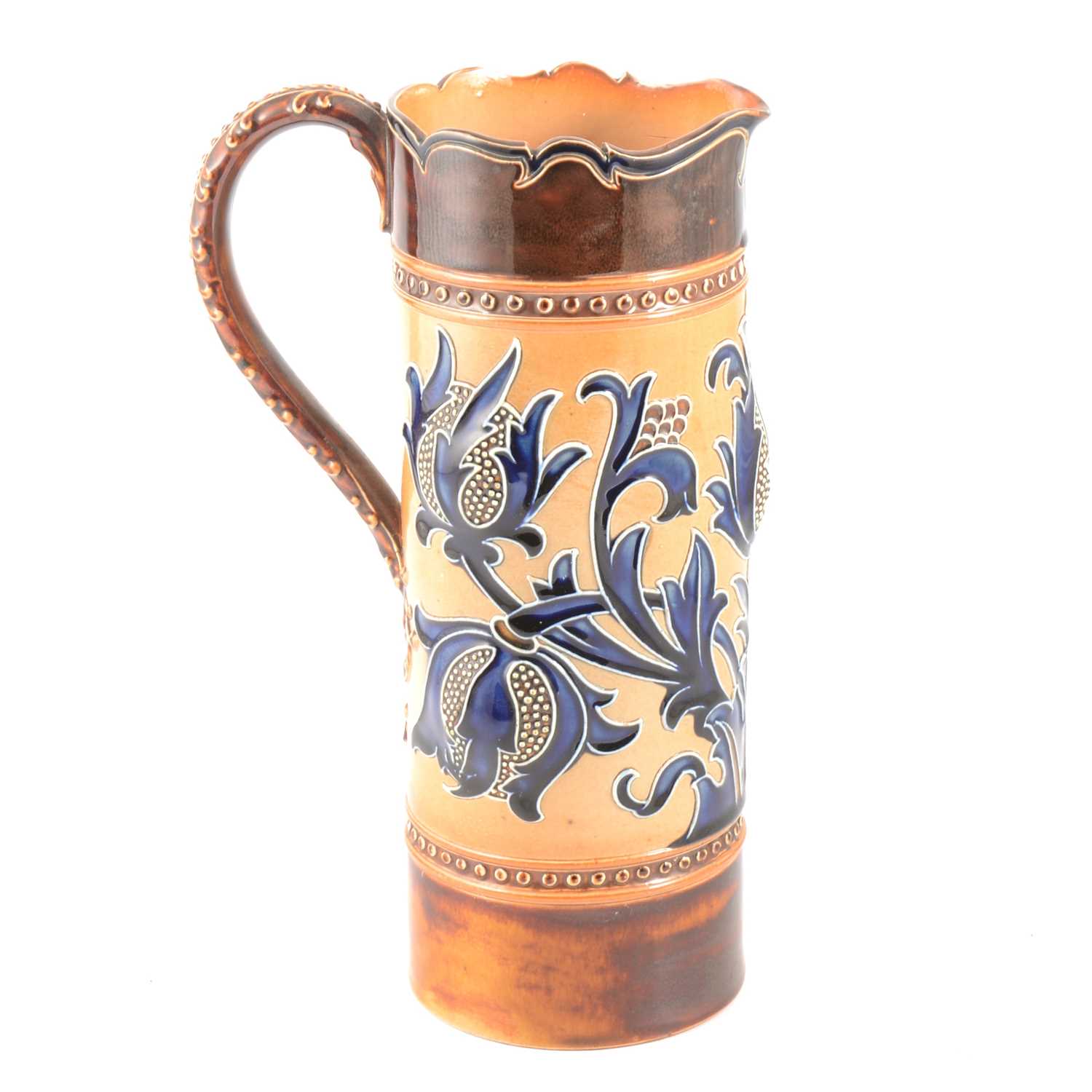 Lot 41 - Mark V Marshall for Doulton Lambeth, an Art Union of London Thistle Head jug