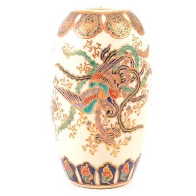 Lot 4 - A Japanese satsuma ovoid vase