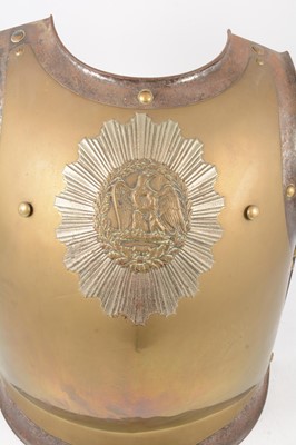 Lot 23 - French Second Empire Officer’s brass covered breast and backplate