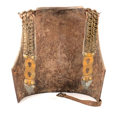 Lot 23 - French Second Empire Officer’s brass covered breast and backplate