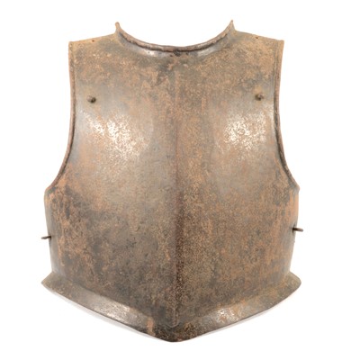 Lot 21 - English Civil War heavy gauge breastplate