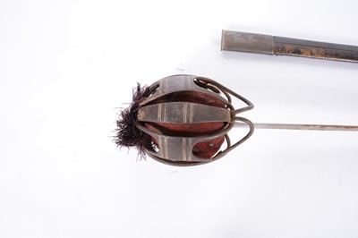 Lot 41 - Military basket hilted broadsword