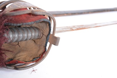Lot 41 - Military basket hilted broadsword