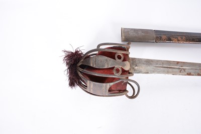 Lot 41 - Military basket hilted broadsword